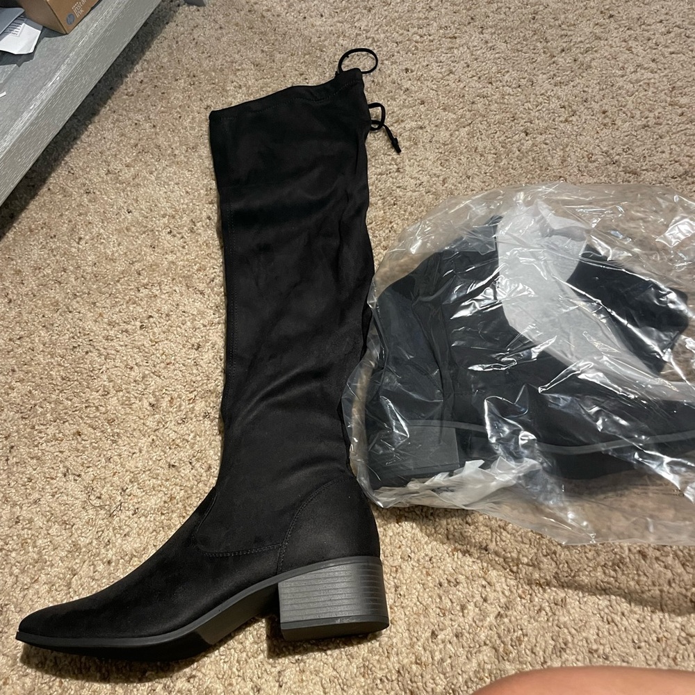 Black over the knee boots